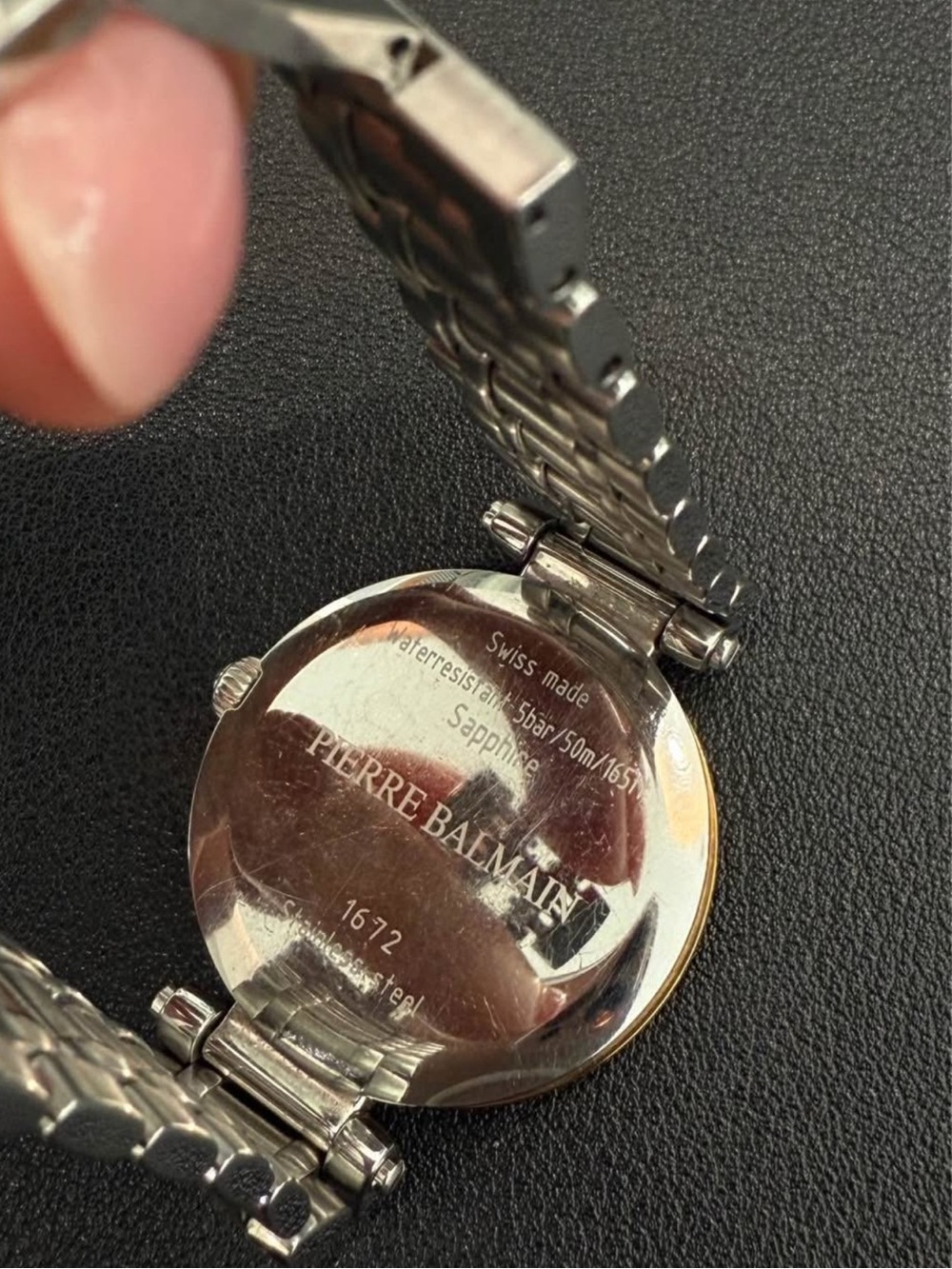 Balmain Two-Tone Ladies Bracelet Watch — Gold and Silver Accents - Picture 5 of 5